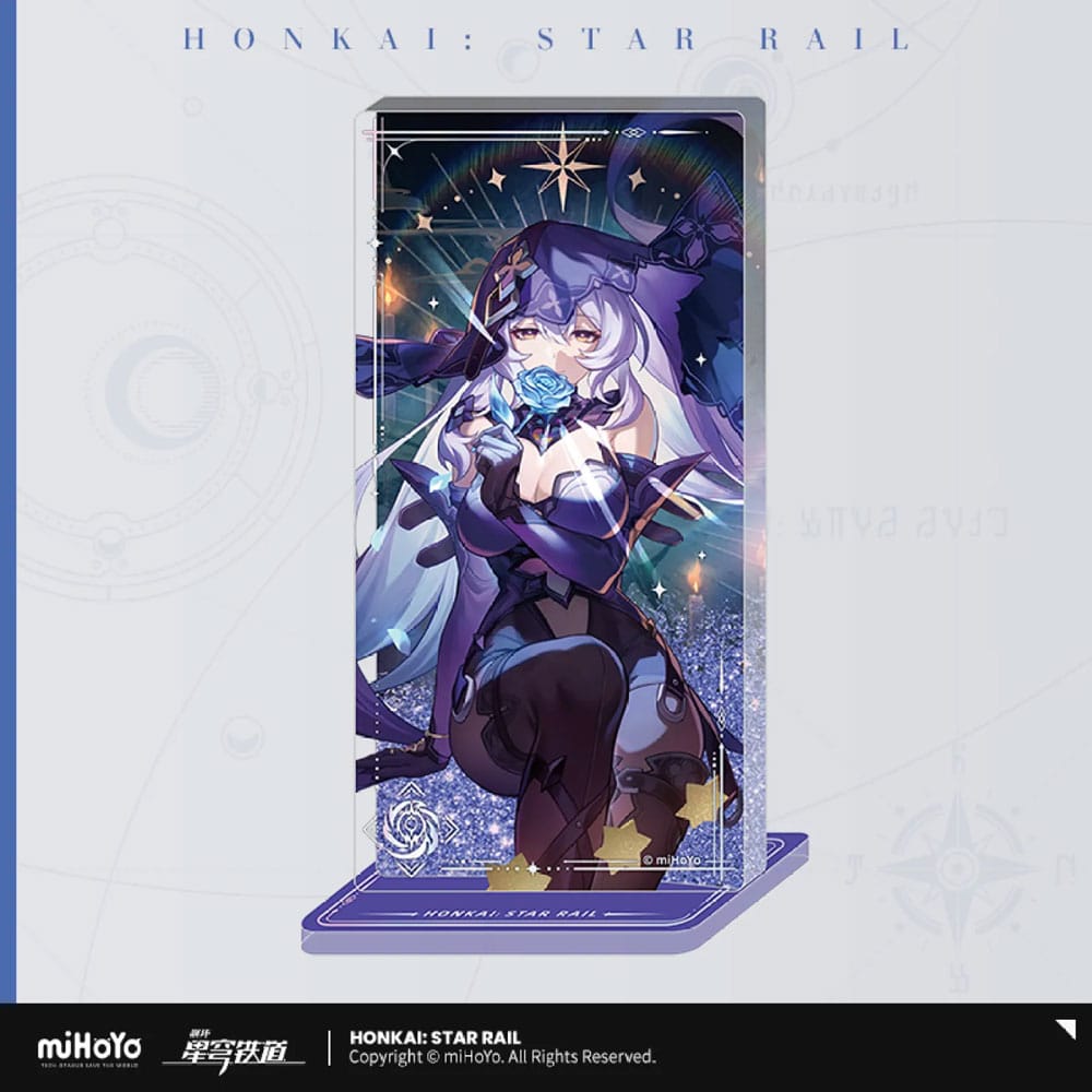 MiHoYo Honkai: Star Rail Light Cone Acryl Ornament with Glitter: Black Swan Reforged Remembrance 15 cm | Makochan
