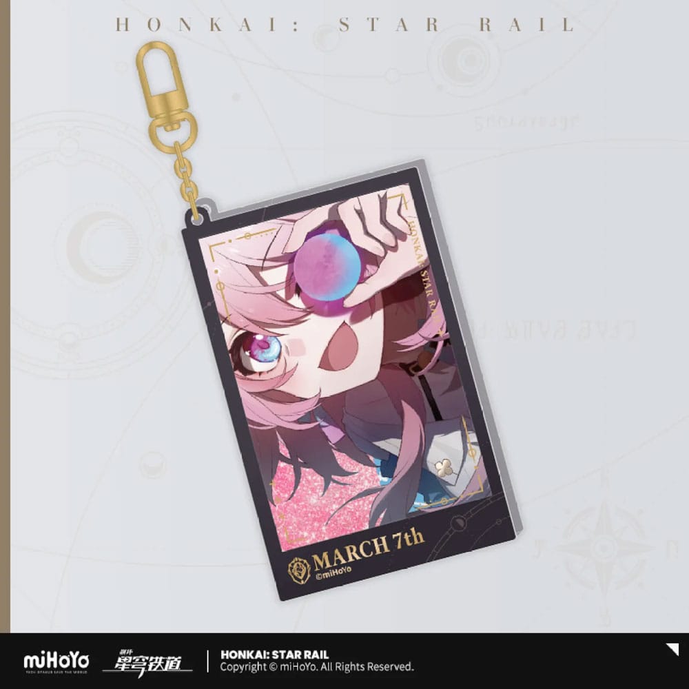 MiHoYo Honkai: Star Rail Countdown Departure Series Acrylic Keychain March 7th Glitter 9 cm | Makochan