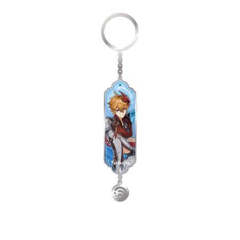 MiHoYo Genshin Impact Character Drawing Card Metal Keychain Tartaglia aka Childe | Makochan
