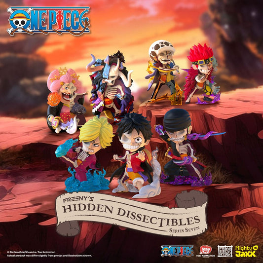 Mighty Jaxx One Piece: Freeny's Hidden Dissectibles Wano 4 inch Vinyl Figure Blind Box Display (6) | Makochan
