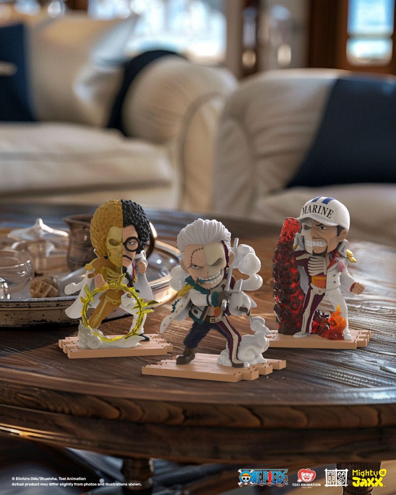 Mighty Jaxx One Piece Freeny's Hidden Dissectables Marines Edition 4 inch Vinyl Figure Blind Box Display (6) | Makochan