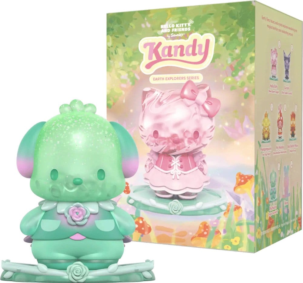 Mighty Jaxx Sanrio Earth Explorer Series Kandy 4 inch Vinyl Figure Blind Box Display (6) | Makochan