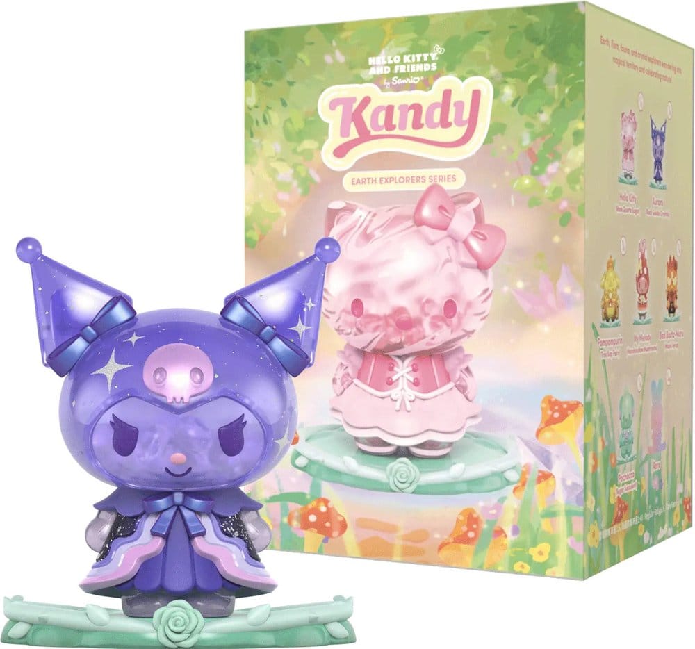 Mighty Jaxx Sanrio Earth Explorer Series Kandy 4 inch Vinyl Figure Blind Box Display (6) | Makochan