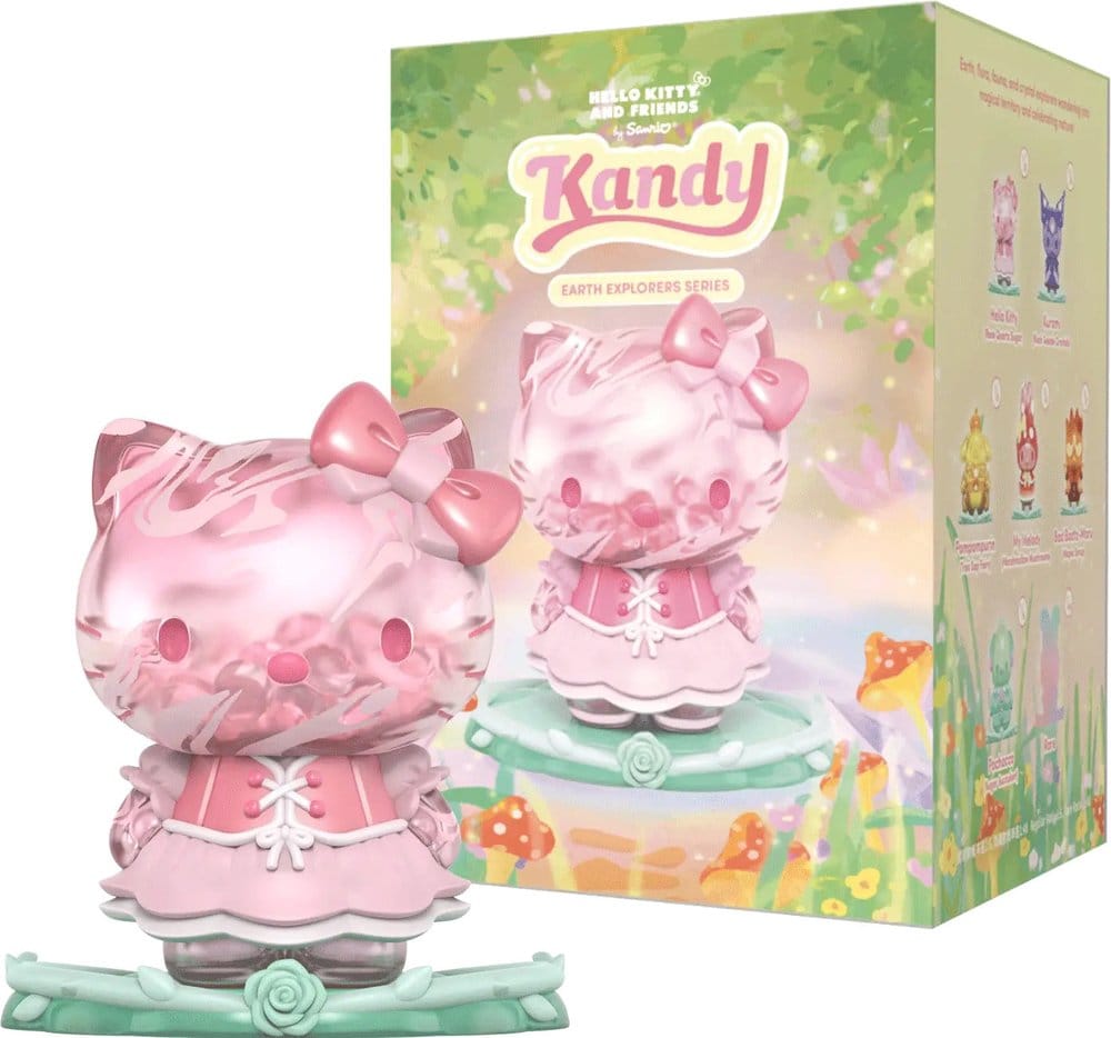 Mighty Jaxx Sanrio Earth Explorer Series Kandy 4 inch Vinyl Figure Blind Box Display (6) | Makochan