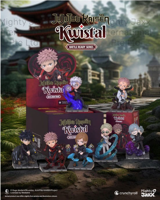 Mighty Jaxx Jujutsu Kaisen: Kwistal Fwendz - Battle Ready Series 4 inch Vinyl Figure Blind Box Assortment (6) | Makochan