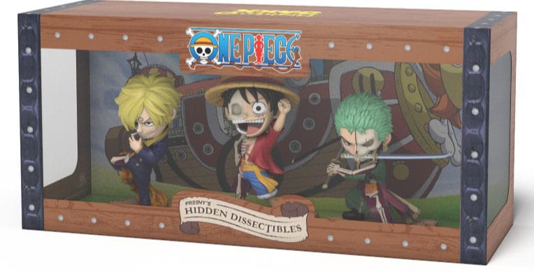 Mighty Jaxx One Piece Freeny's Hidden Dissectables Vinyl Figure Luffy, Zoro and Sanji 10 cm | Makochan