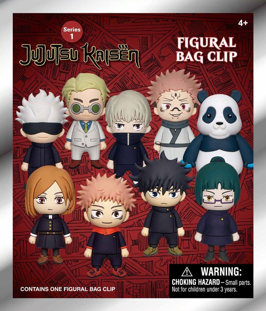 Monogram Int. Jujutsu Kaisen 3D PVC Bag Clips Serie 1 Display (24) | Makochan