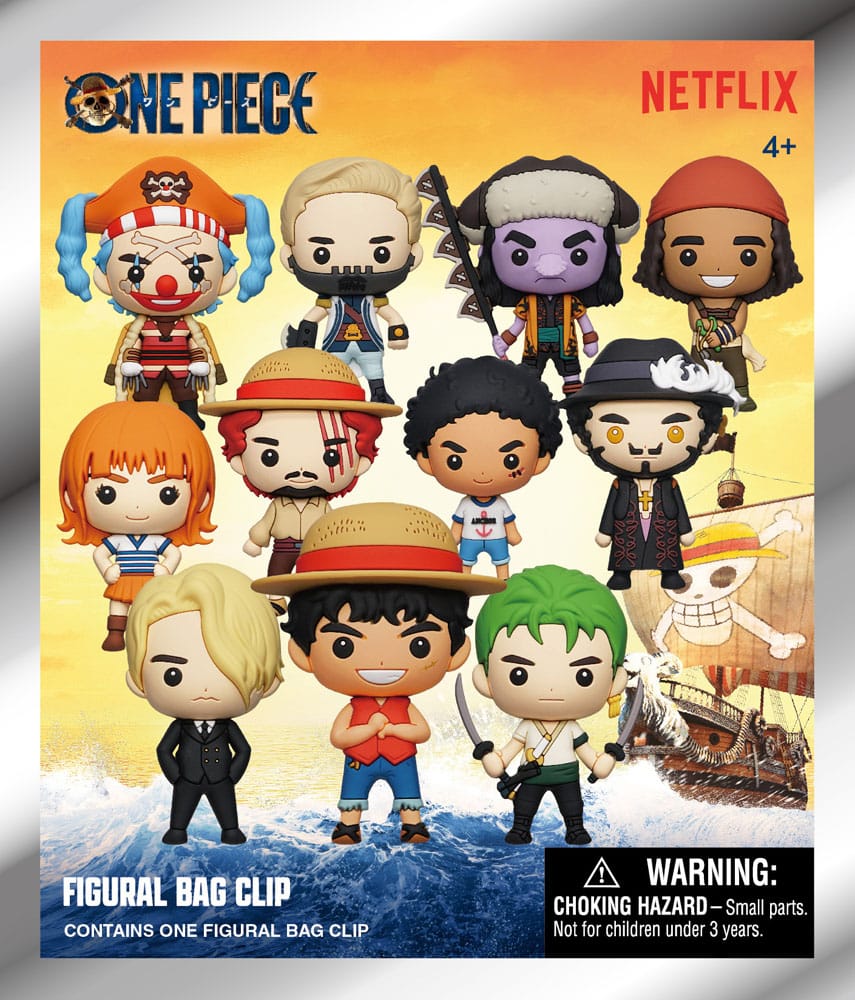 Monogram Int. One Piece 3D PVC Bag Clips Netflix Series 1 Display (24) | Makochan
