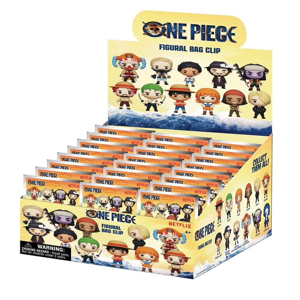 Monogram Int. One Piece 3D PVC Bag Clips Netflix Series 1 Display (24) | Makochan