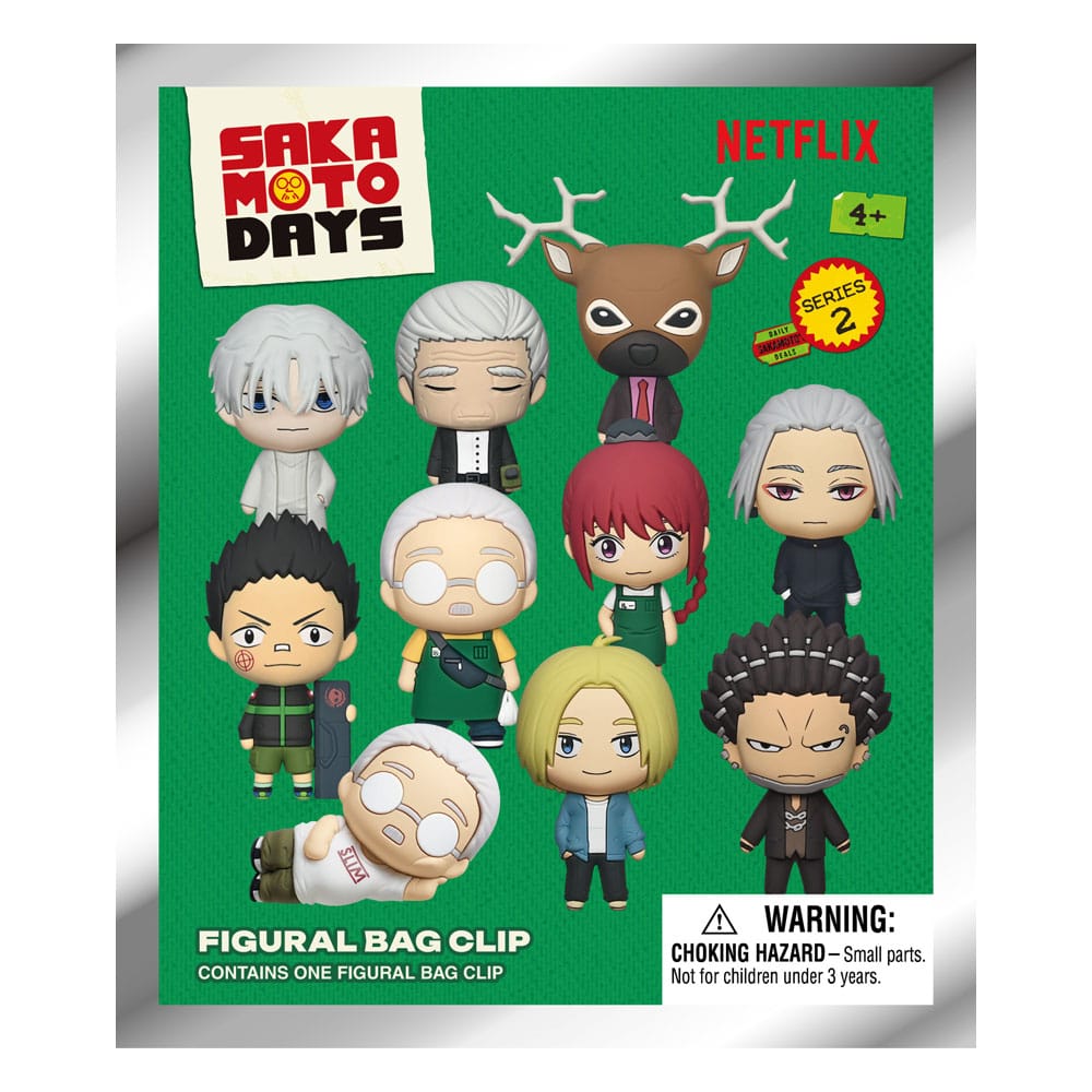 Monogram Int. Sakamoto Days 3D Foam Bag Clips Series 2 Display (24) | Makochan