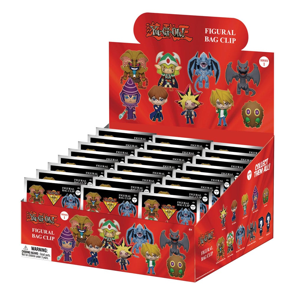 Monogram Int. Yu-Gi-Oh 3D PVC Bag Clips Series 1 Display (24) | Makochan