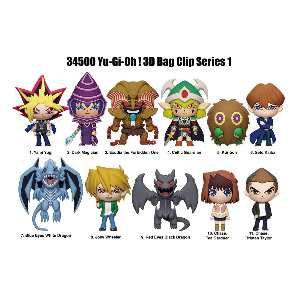 Monogram Int. Yu-Gi-Oh 3D PVC Bag Clips Series 1 Display (24) | Makochan