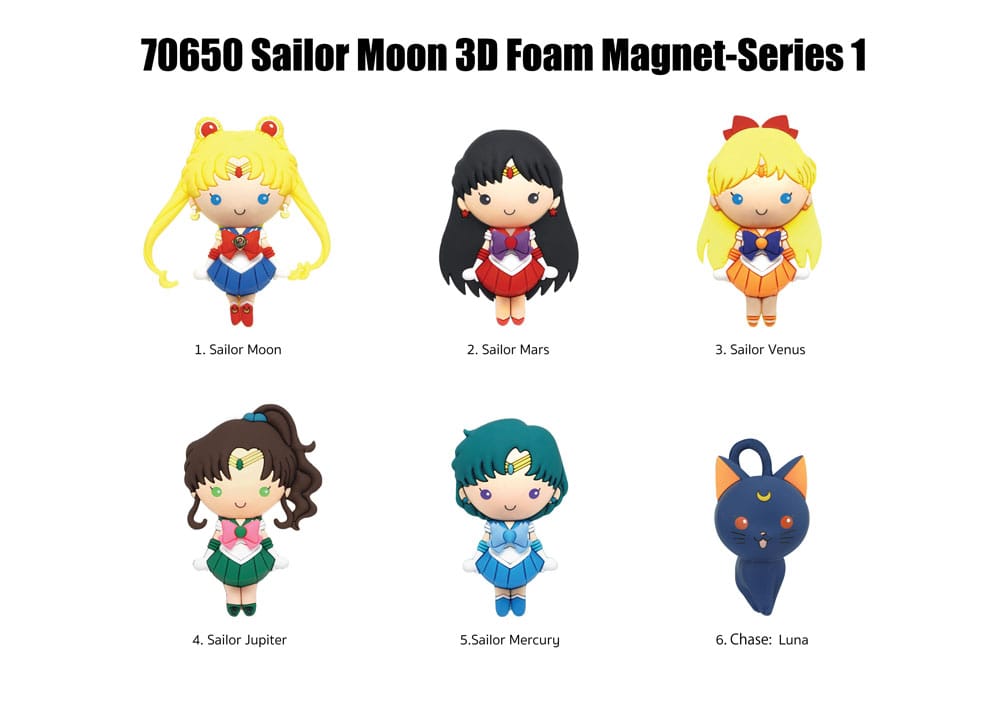 Monogram Int. Sailor Moon Magnets blind pack Series 1 Display (12) | Makochan