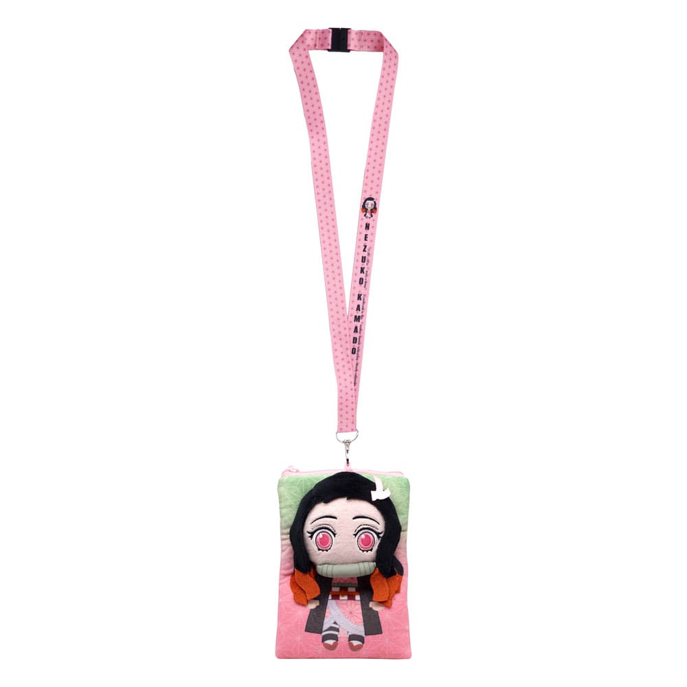 Monogram Int. Demon Slayer: Kimetsu no Yaiba Lanyard Nezuko Deluxe with Pouch Card Holder | Makochan