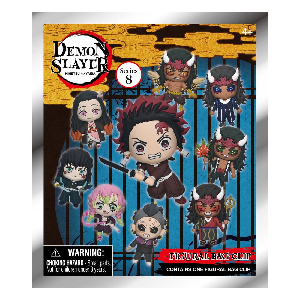Monogram Int. Demon Slayer Season 3 3D Foam Bag Clips Series 8 Display (24) | Makochan