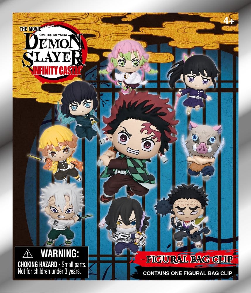 Monogram Int. Demon Slayer 3D Foam Bag Clips Infinity Castle Serie 1 Display (24) | Makochan