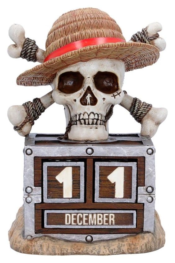 Nemesis Now One Piece Perpetual Calendar Luffy Jolly Roger 16 cm | Makochan