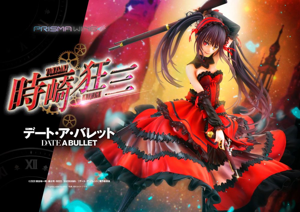 Prime 1 Studio Date A Live Fragment: Date A Bullet Prisma Wing PVC Statue 1/7 Kurumi Tokisaki 27 cm | Makochan