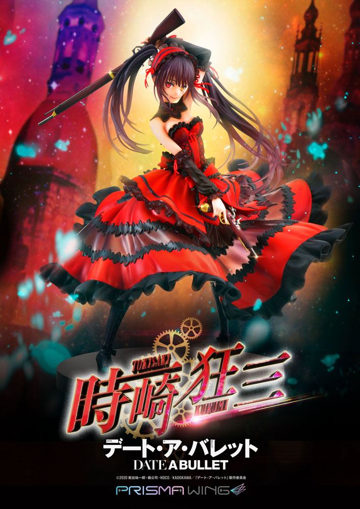 Prime 1 Studio Date A Live Fragment: Date A Bullet Prisma Wing PVC Statue 1/7 Kurumi Tokisaki 27 cm | Makochan