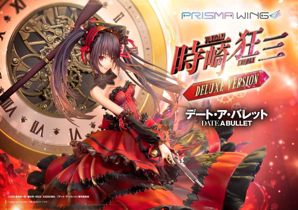 Prime 1 Studio Date A Live Fragment: Date A Bullet Prisma Wing PVC Statue 1/7 Kurumi Tokisaki Deluxe Version 37 cm | Makochan