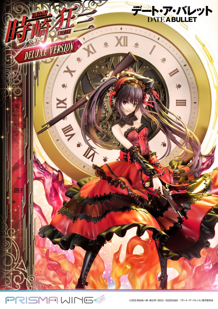 Prime 1 Studio Date A Live Fragment: Date A Bullet Prisma Wing PVC Statue 1/7 Kurumi Tokisaki Deluxe Version 37 cm | Makochan