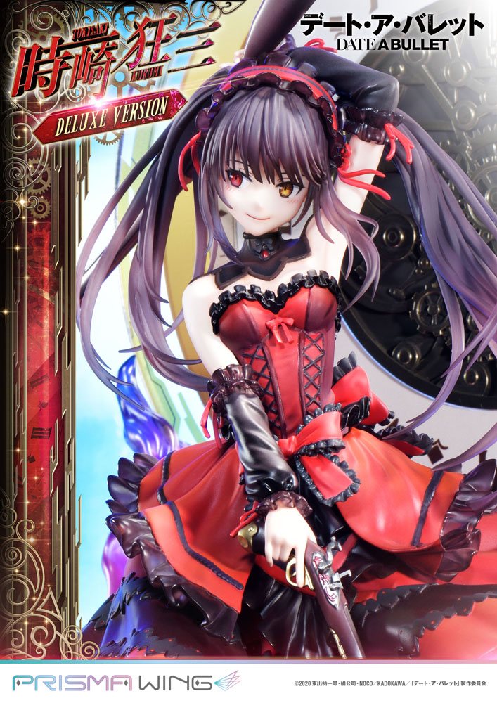 Prime 1 Studio Date A Live Fragment: Date A Bullet Prisma Wing PVC Statue 1/7 Kurumi Tokisaki Deluxe Version 37 cm | Makochan