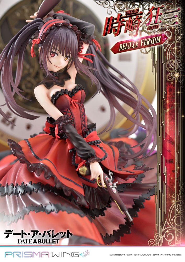Prime 1 Studio Date A Live Fragment: Date A Bullet Prisma Wing PVC Statue 1/7 Kurumi Tokisaki Deluxe Version 37 cm | Makochan