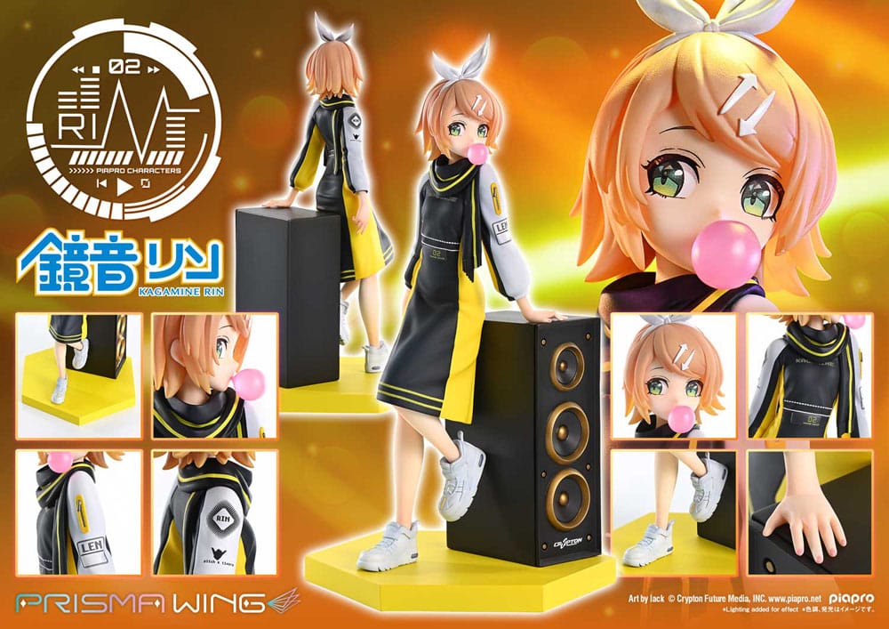 Prime 1 Studio Vocaloid Piapro Characters Prisma Wing PVC Statue 1/7 Kagamine Rin (Art by lack) 21 cm | Makochan