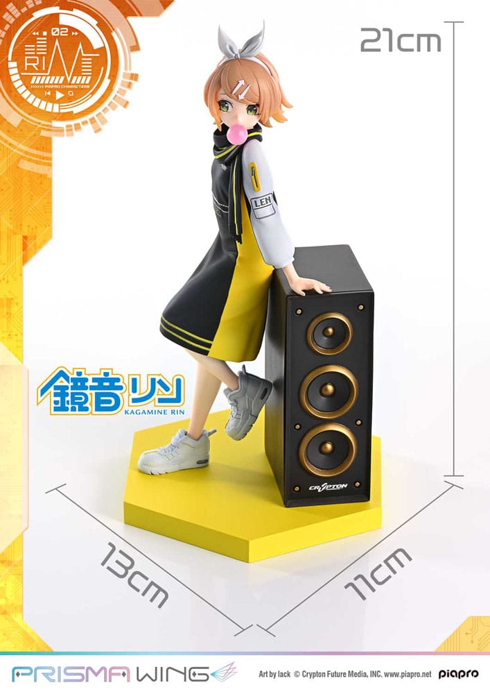 Prime 1 Studio Vocaloid Piapro Characters Prisma Wing PVC Statue 1/7 Kagamine Rin (Art by lack) 21 cm | Makochan