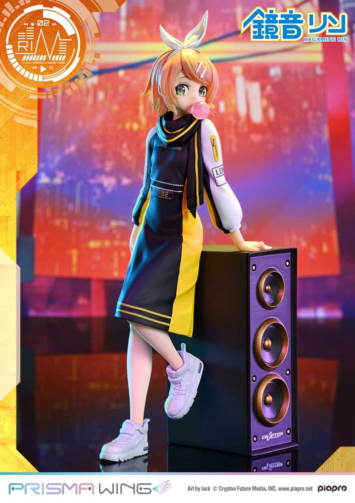 Prime 1 Studio Vocaloid Piapro Characters Prisma Wing PVC Statue 1/7 Kagamine Rin (Art by lack) 21 cm | Makochan