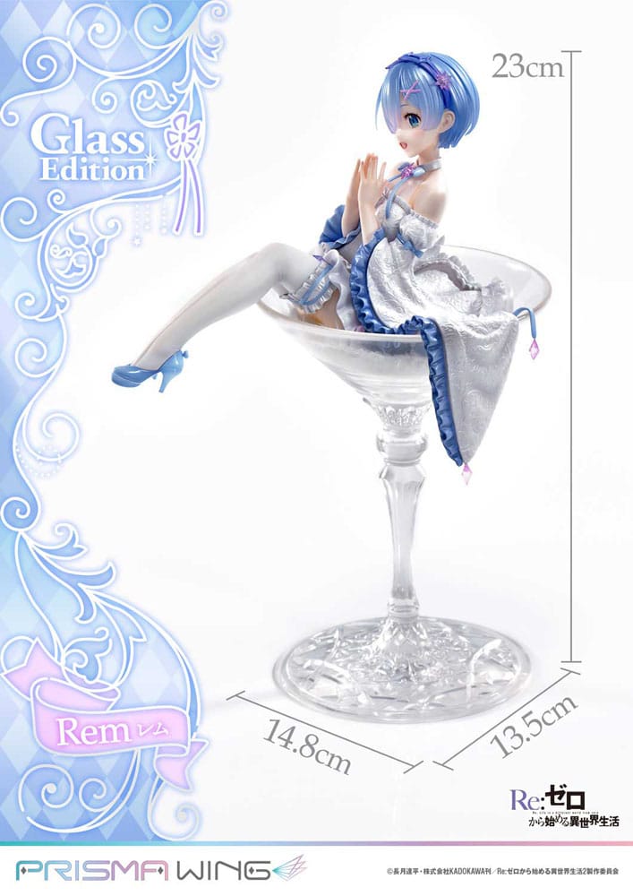Prime 1 Studio Re:Zero - Starting Life in Another World Prisma Wing PVC Statue 1/7 Rem Glass Edition 23 cm | Makochan