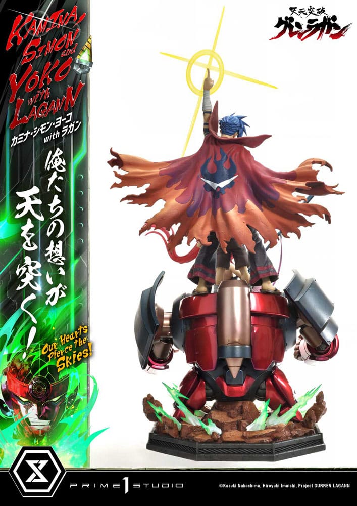 Prime 1 Studio Gurren Lagann Ultimate Premium Masterline Series Statue 1/4 Kamina, Simon & Yoko with Lagann Deluxe Bonus