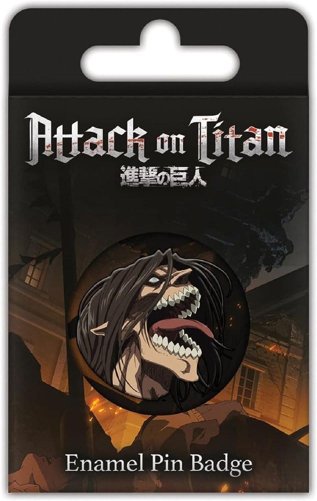 Pyramid International Attack on Titan Enamel Pin Badge S3 (Eren Titan Rage) | Makochan