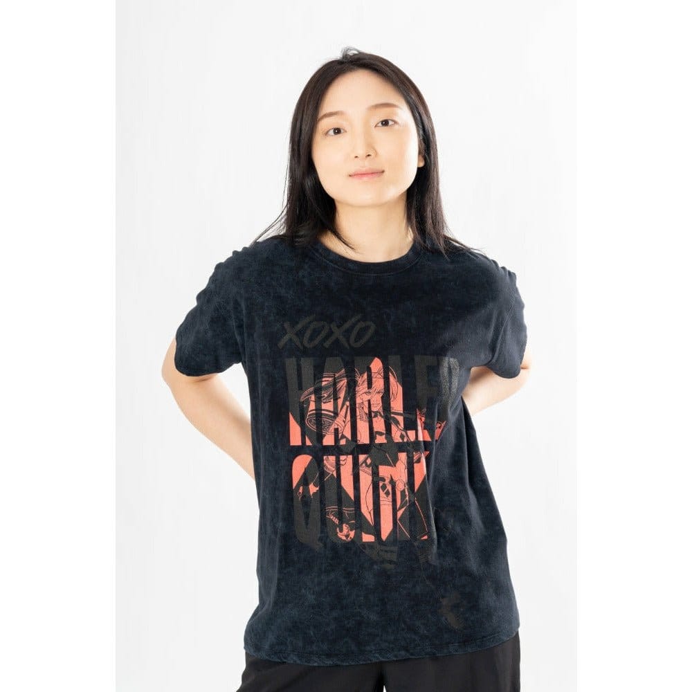 CID DC Comics T-Shirt Harley Quinn Acid Wash Xoxo | Makochan