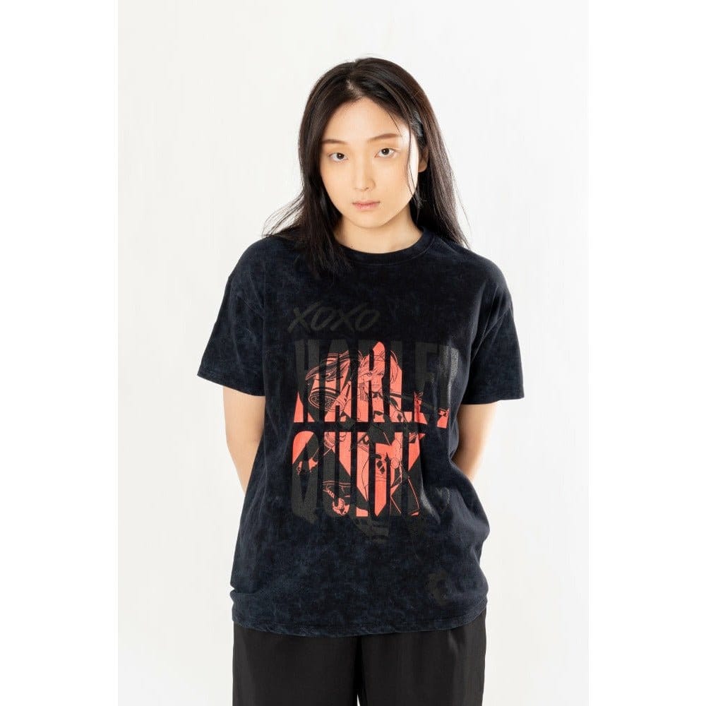 CID DC Comics T-Shirt Harley Quinn Acid Wash Xoxo | Makochan