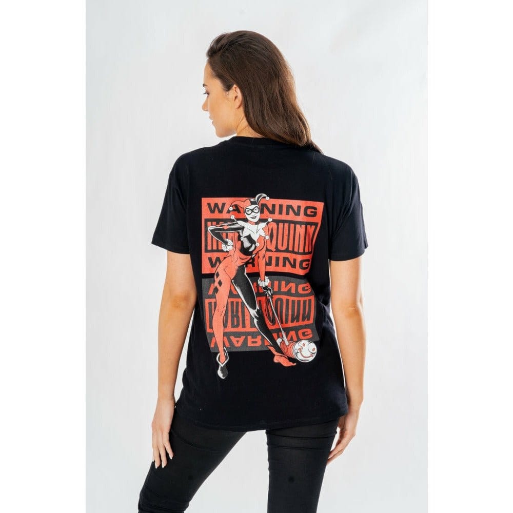 CID DC Comics T-Shirt Harley Quinn Front Back Warning | Makochan