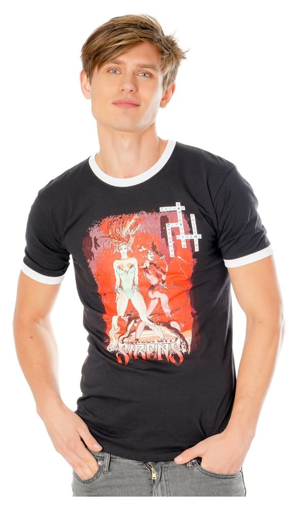 CID Gotham City Sirens T-Shirt Crossword Black Ringer | Makochan