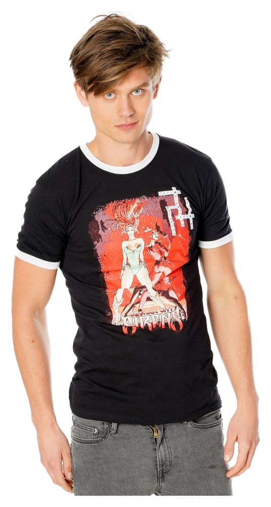 CID Gotham City Sirens T-Shirt Crossword Black Ringer | Makochan