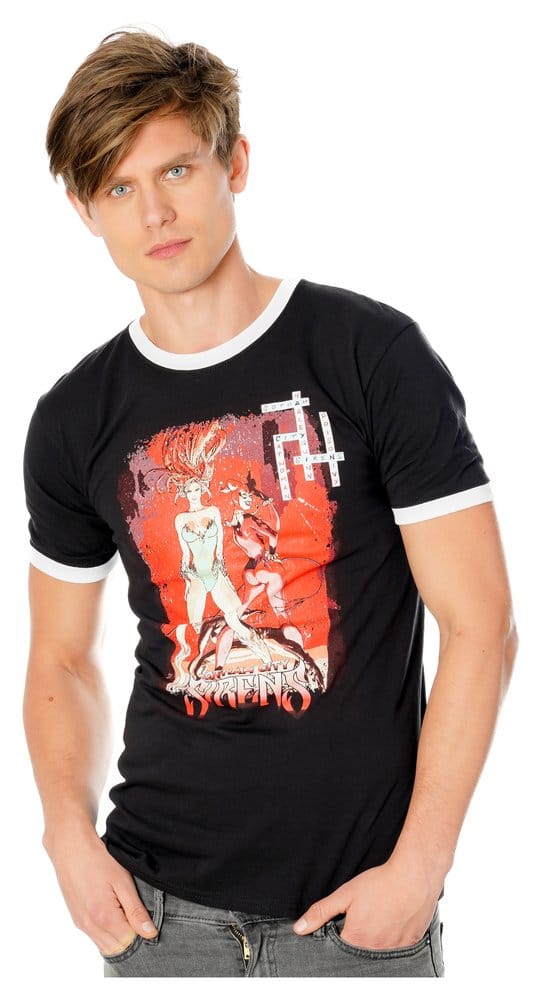 CID Gotham City Sirens T-Shirt Crossword Black Ringer | Makochan