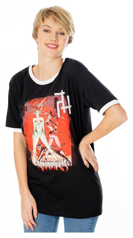 CID Gotham City Sirens T-Shirt Crossword Black Ringer | Makochan
