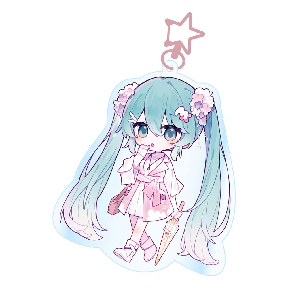 POPbuddies Hatsune Miku Acrylic Keychain Kawaii Summer Time | Makochan
