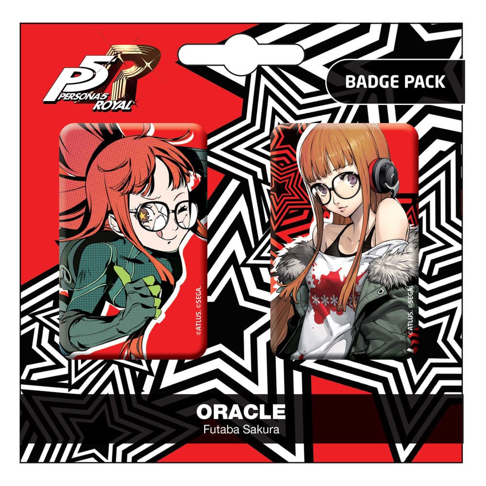 POPbuddies Persona 5 Royal Pin Badges 2-Pack Oracle / Futaba Sakura | Makochan