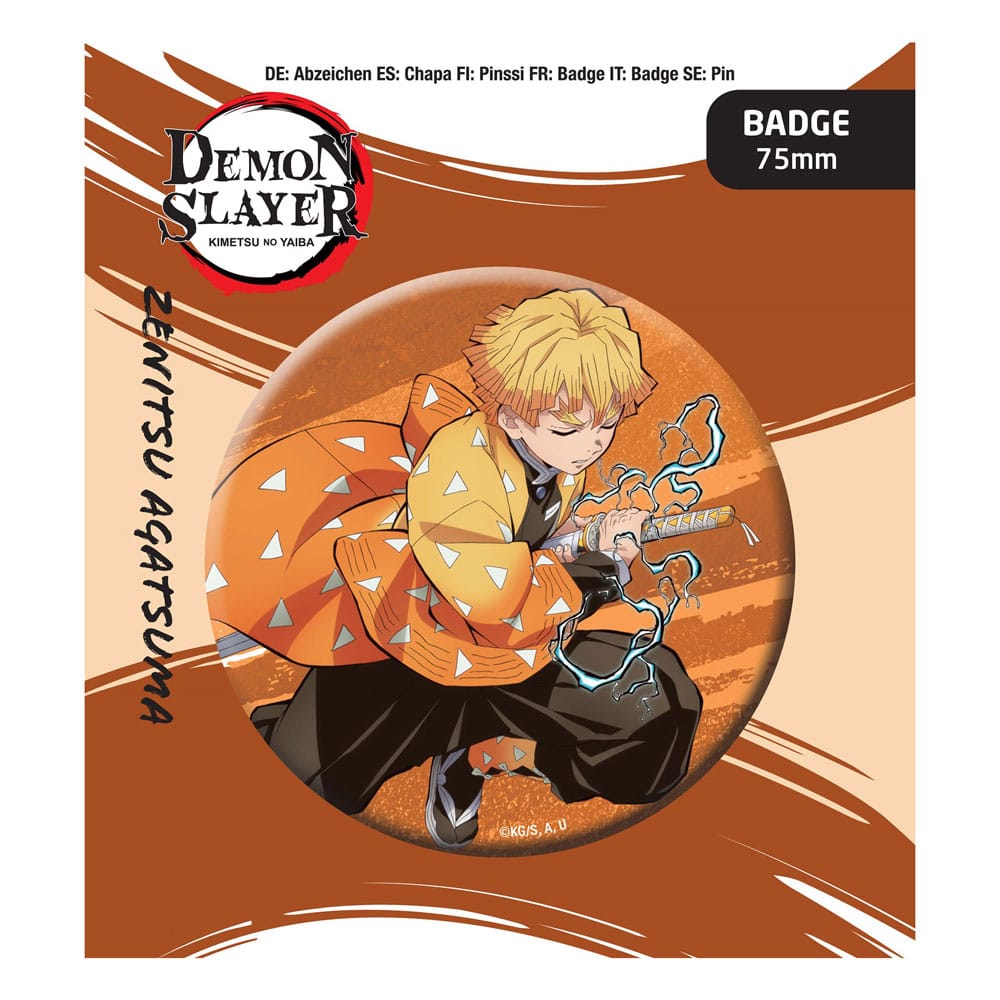 POPbuddies Demon Slayer: Kimetsu no Yaiba Pin Badge Zenitsu Agatsuma | Makochan