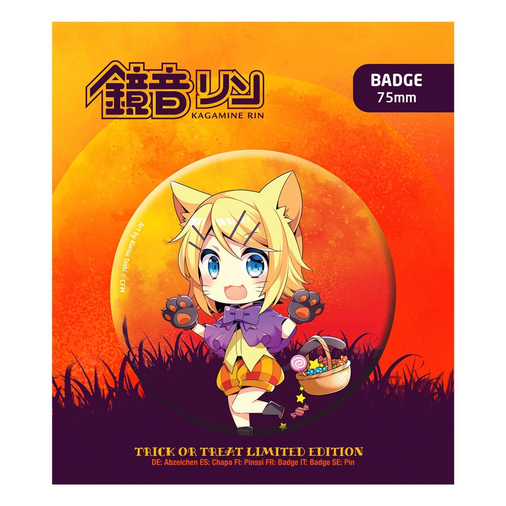 POPbuddies Hatsune Miku Pin Badge Halloween Limited Edition Kagamine Rin | Makochan