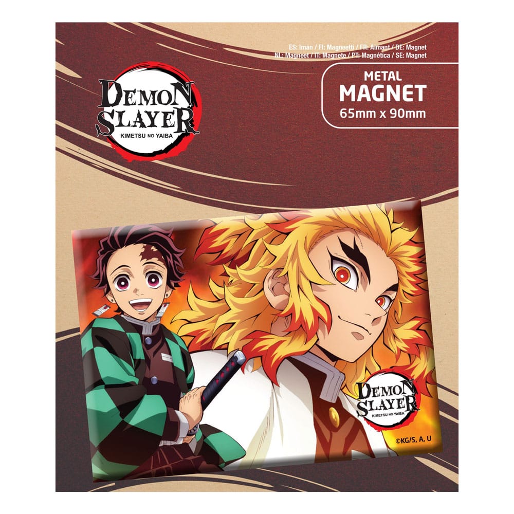 POPbuddies Demon Slayer: Kimetsu no Yaiba Fridge Magnet Tanjiro & Kyojuro | Makochan