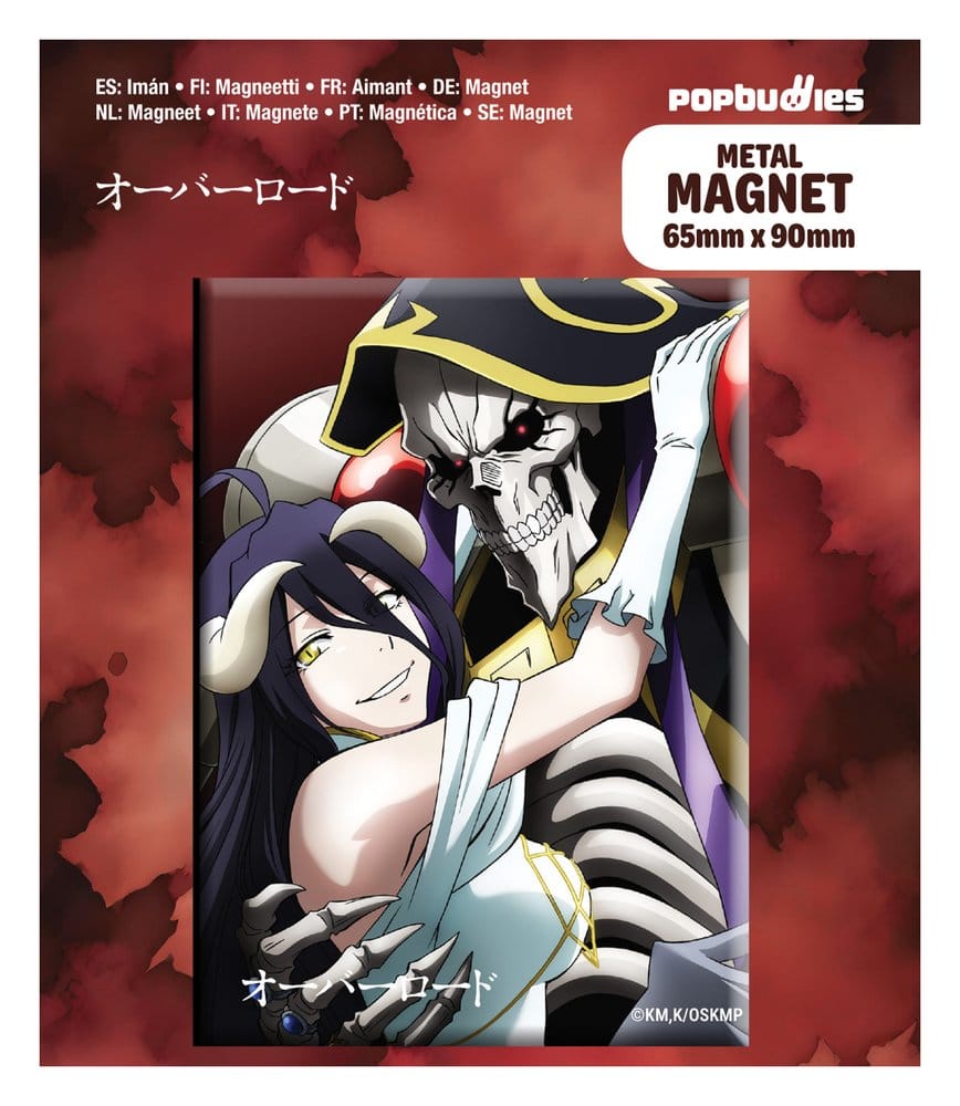 POPbuddies Overlord Fridge Magnet Albedo & Ainz | Makochan