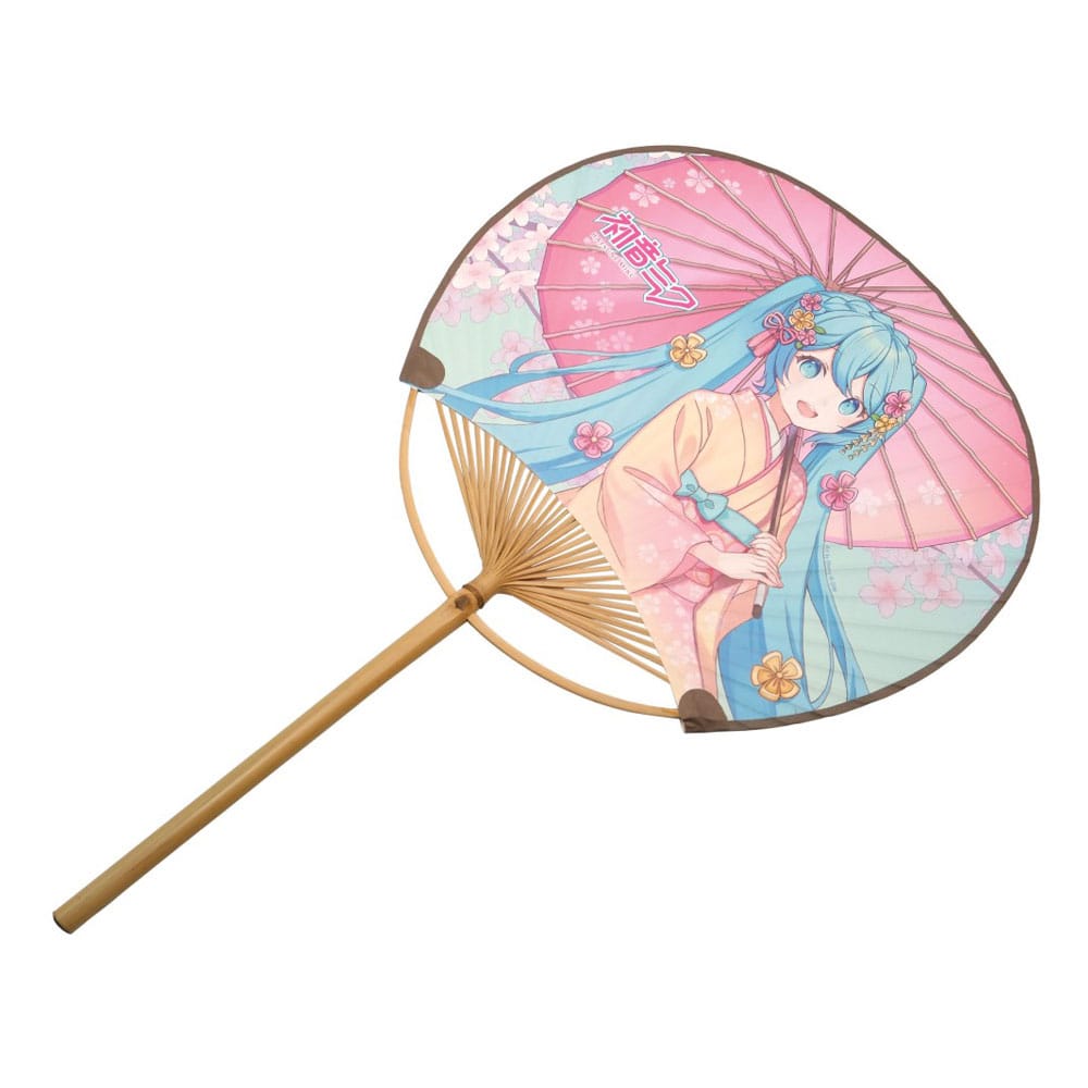POPbuddies Hatsune Miku Non-Folding Uchiwa Fan Miku Kimono | Makochan