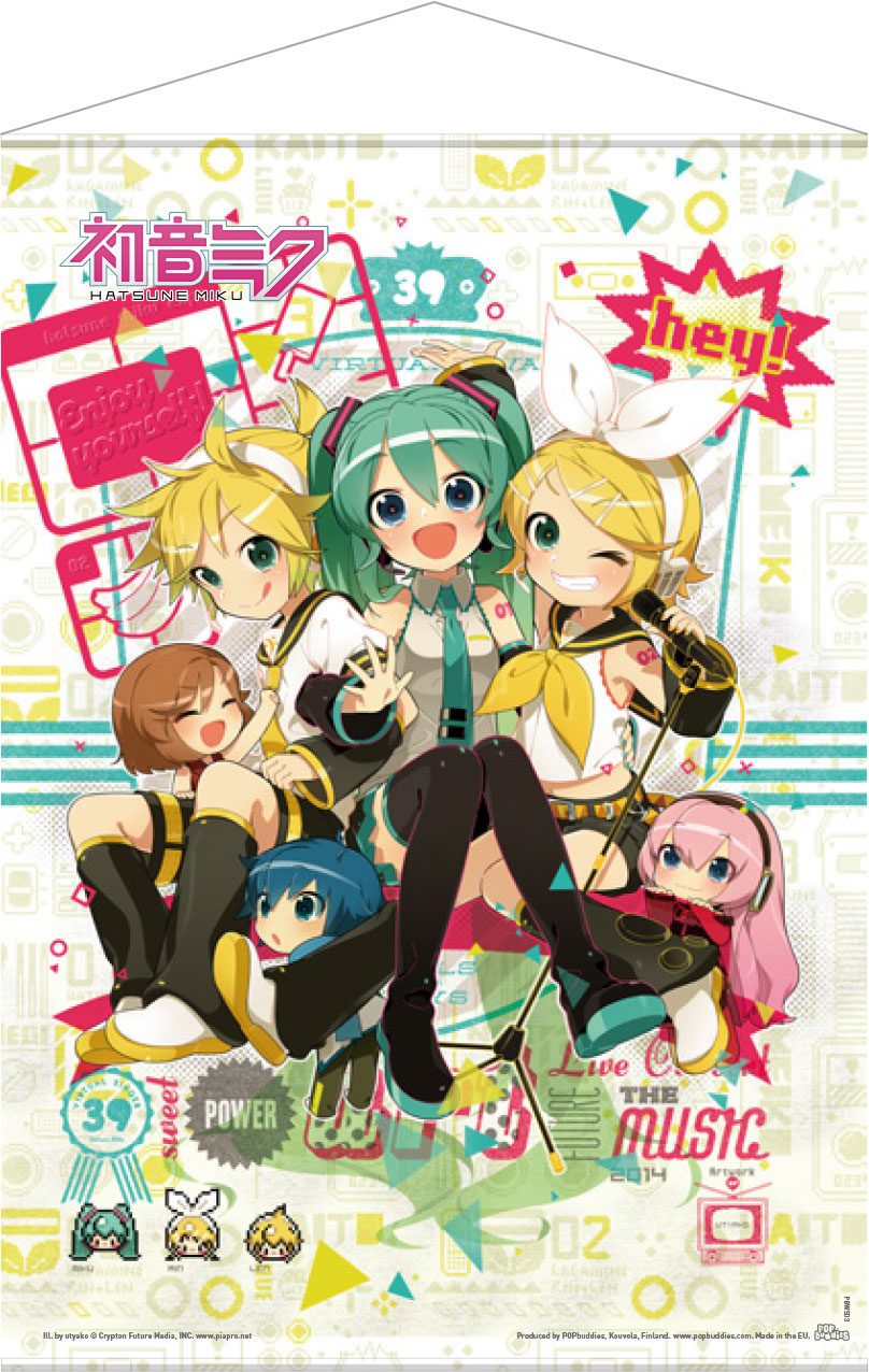 POPbuddies Vocaloid Wallscroll Hey! Piapro Characters 50 x 70 cm | Makochan