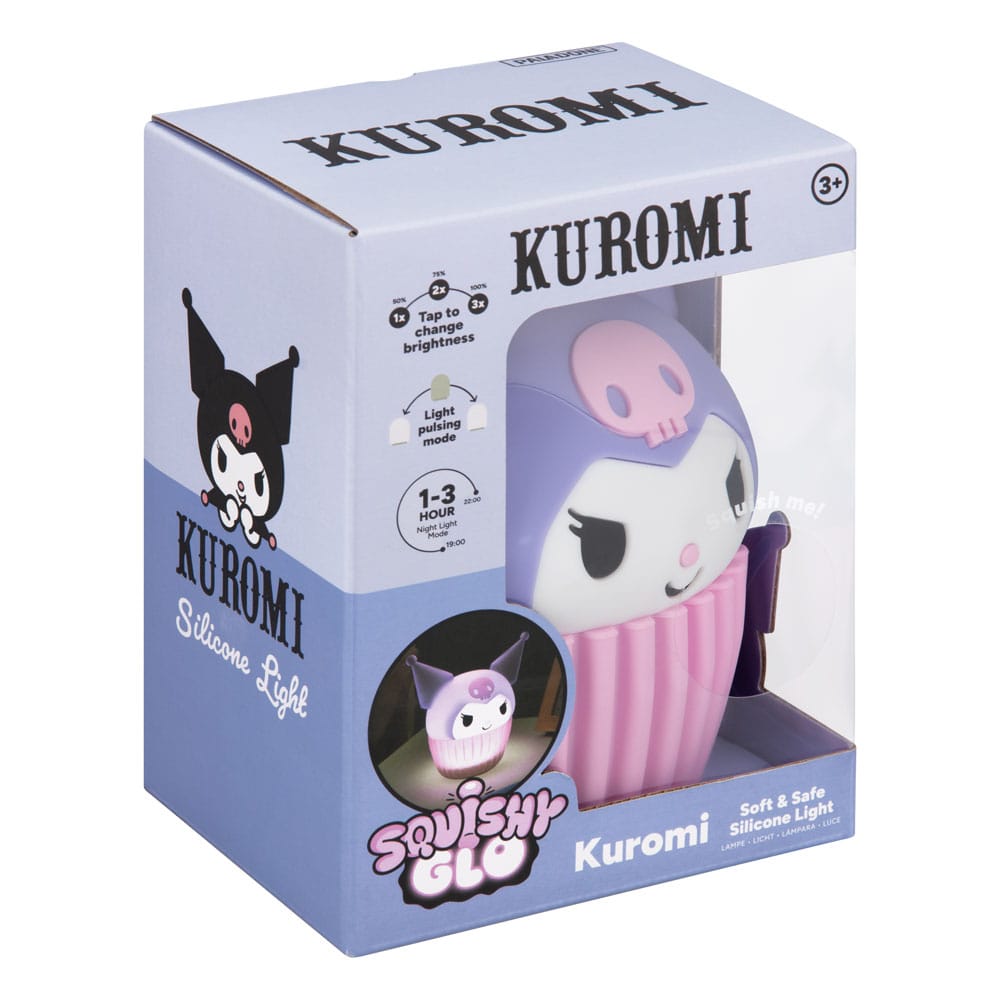 Paladone Products Sanrio Squishy Glo Silicon Light Kuromi 15 cm | Makochan
