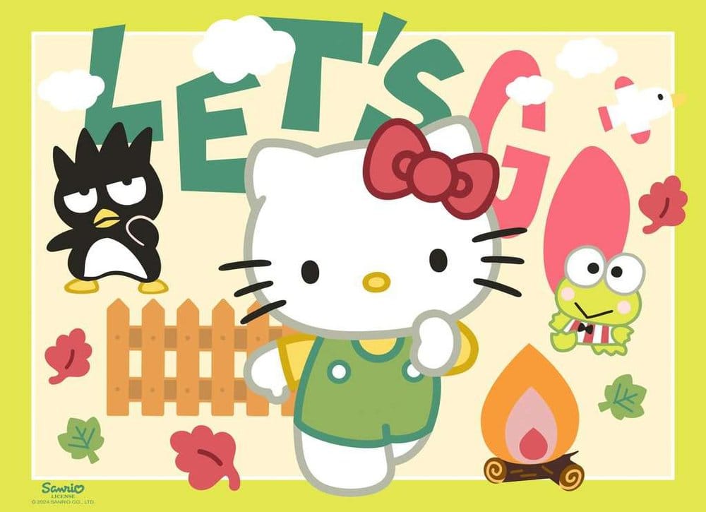 Ravensburger Hello Kitty Puzzle 4-Pack Let's Go, Hello Kitty! (4x100 Pieces) | Makochan